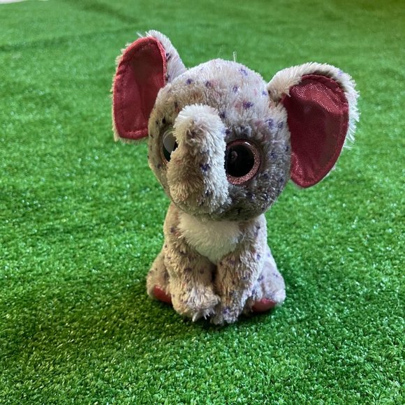 TY The Beanie Boo's Collection SPECKS the Speckled Elephant Collectable Plush 7" - Picture 2 of 8